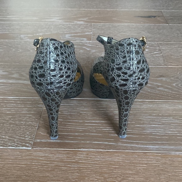 NEW Hale Bob croc Leather Platform Sandal | 9M - Picture 4 of 6